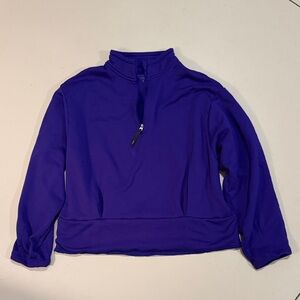 Athleta Purple Quarter-Zip Pullover